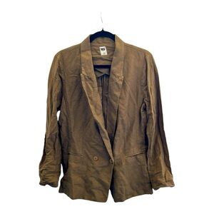 NSF linen blend blazer